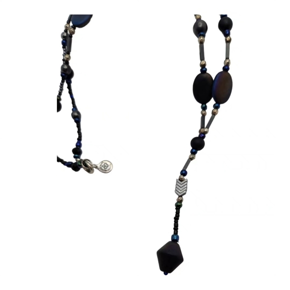 Shungite, Czech Glass Unisex necklace - Picture 5 of 5